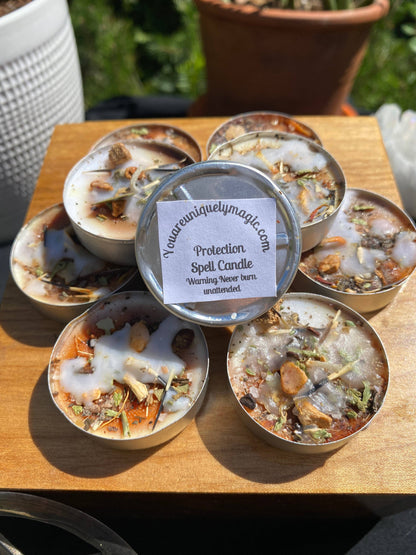 Protection Tealight Spell Candles