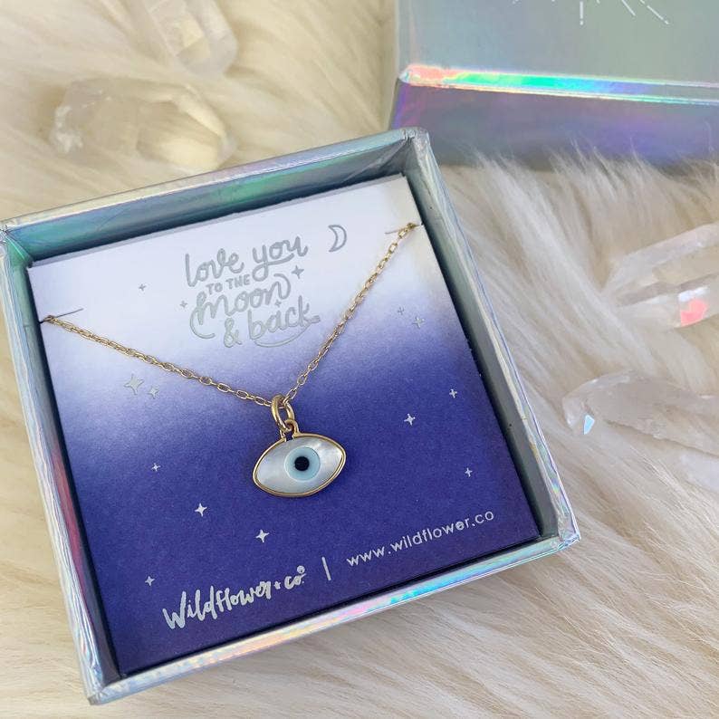 Evil Eye Necklace - Shell