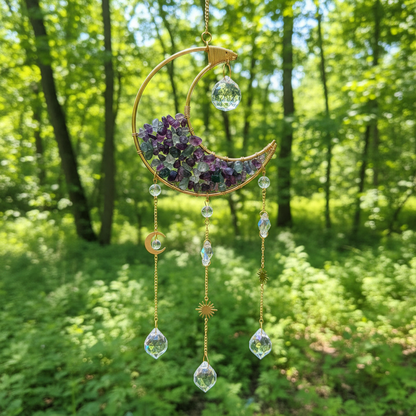 Crescent Moon Suncatcher | Crystal | Wholesale | Spiritual