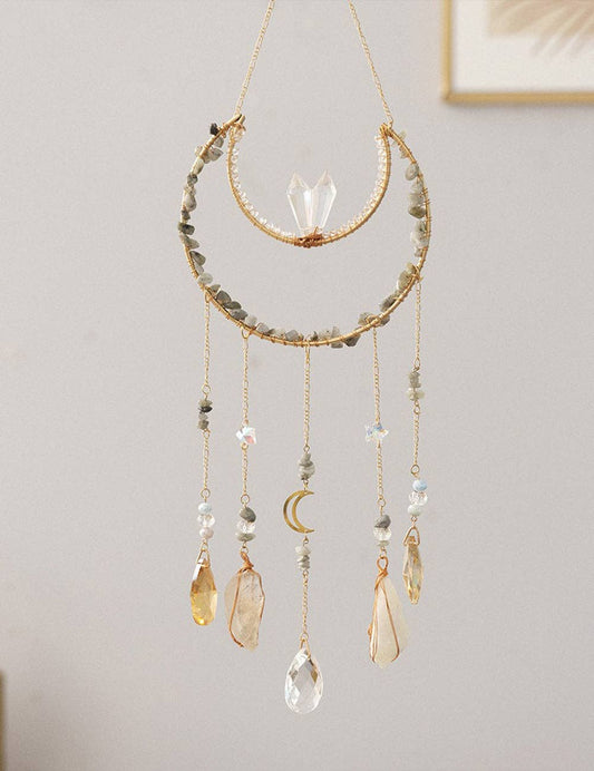 Stone Wrapped Moon Crystal Suncatcher MK2ZCAS6H7HLS92