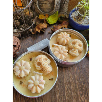 Soy Candles with Crystal chips, Aromatherapy, 4oz/Candle