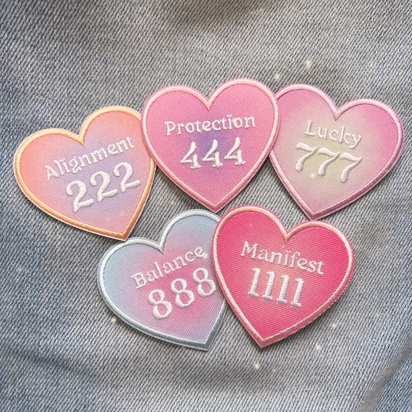 Angel Number Heart Patch