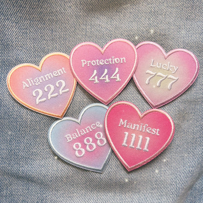 Angel Number Heart Patch
