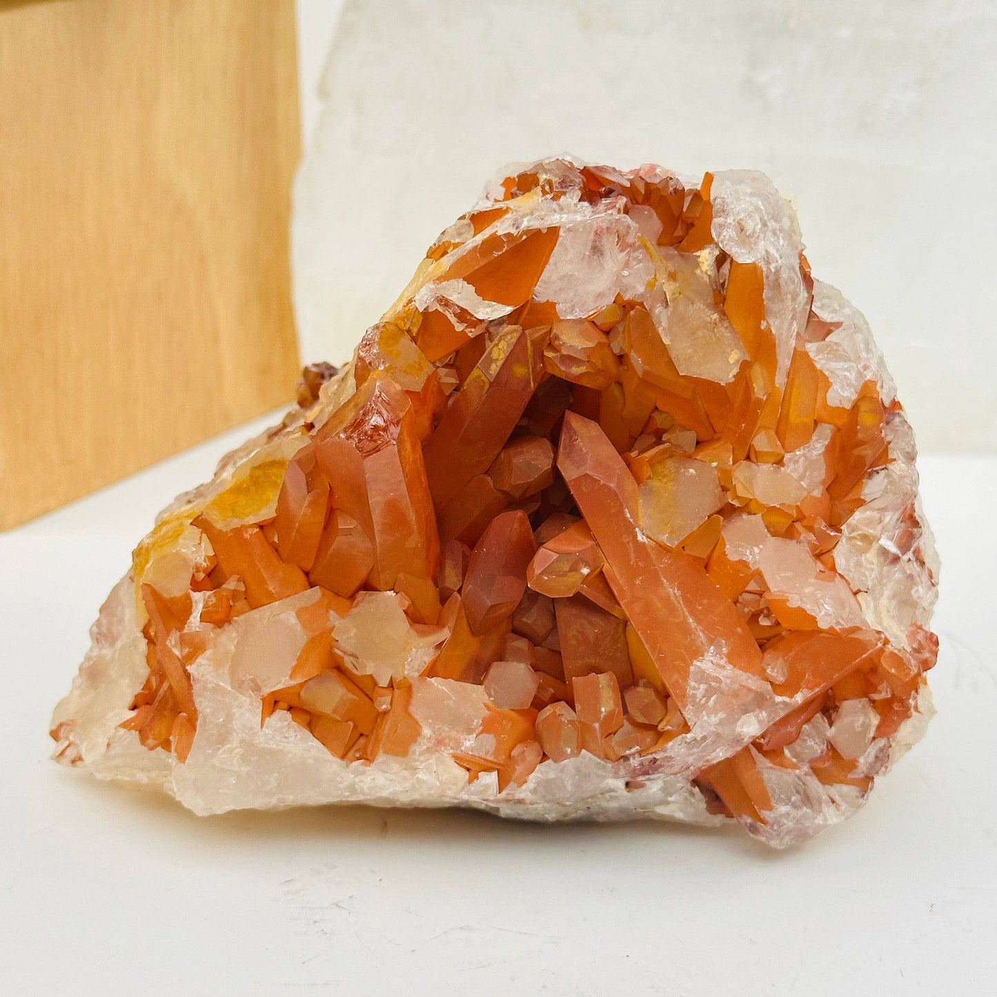 Tangerine Crystal Quartz Clusters - By Weight -